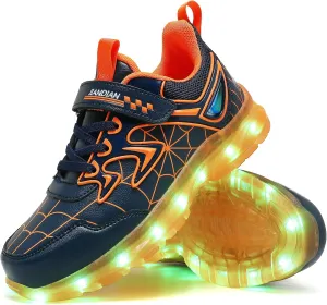 YUNICUS Kids Light Up Shoes for Boys Girls Toddler Sneakers USB Rechargeable Best Gift for Birthday Halloween Christmas