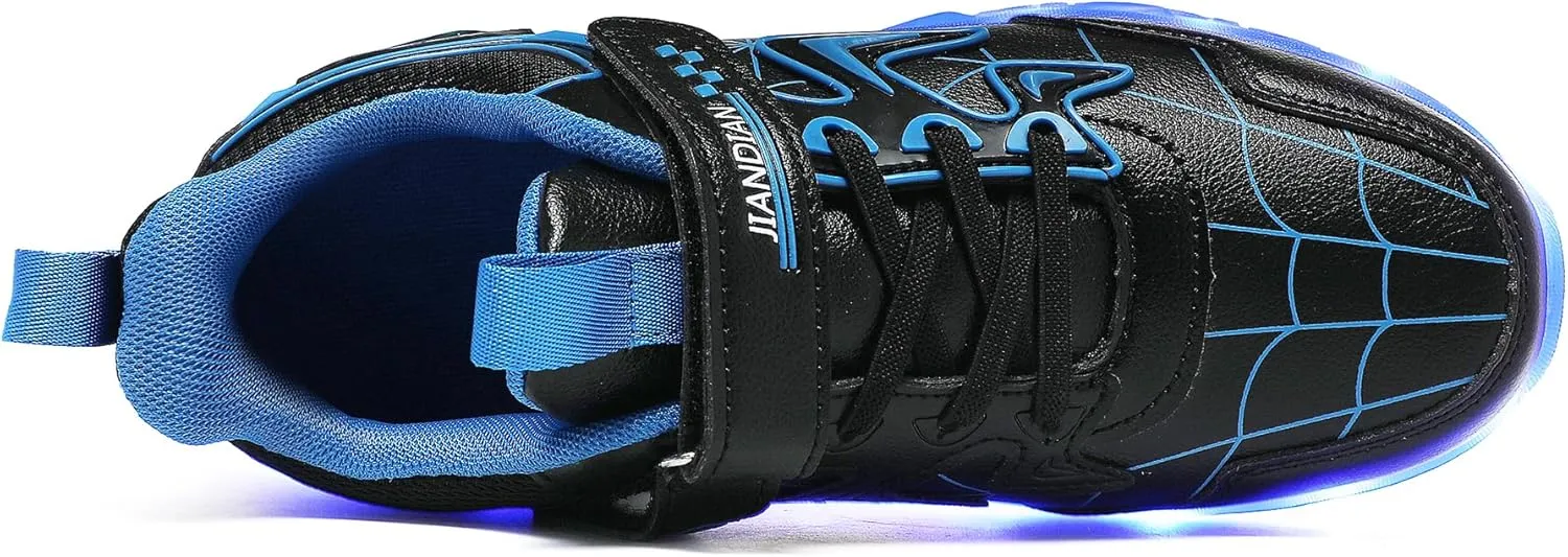 YUNICUS Kids Light Up Shoes for Boys Girls Toddler Sneakers USB Rechargeable Best Gift for Birthday Halloween Christmas